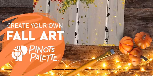 Paint and Sip: Changing of Leave on a Wood Board