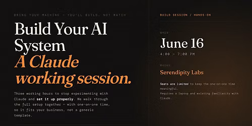 Build Your AI system: A Claude Working Session.