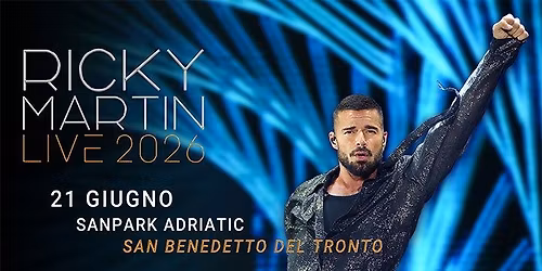 Bus per Ricky Martin at Sanpark Adriatic (San Benedetto del Tronto)