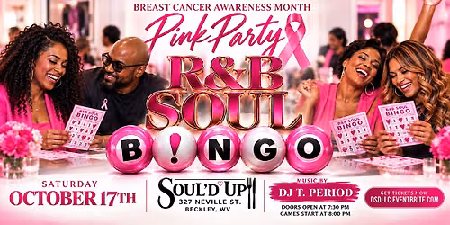 BECKLEY :: R&B SOUL B!NGO PINK PARTY OCTOBER