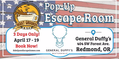 PopUp Escape Room: General Duffy's Waterhole \u261e Redmond