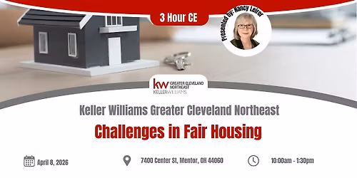 Challenges in Fair Housing - 3 Hour CE with Nancy Leirer