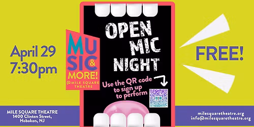 MST April Open Mic Night
