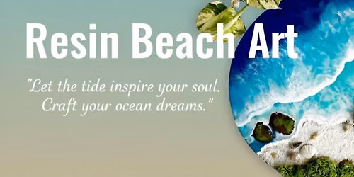 Resin beach art