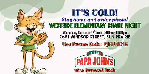 Westside Share Night- Papa John's