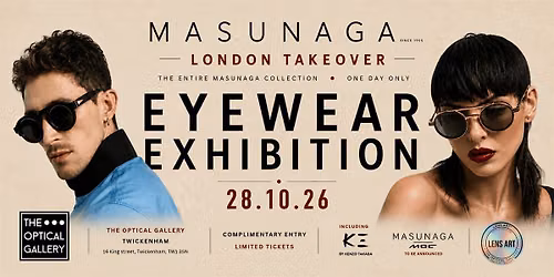 Masunaga Eyewear London Takeover Exhibtion