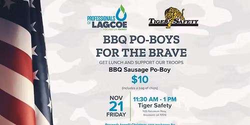 Professionals of Lagcoe BBQ Po-Boys For The Troops