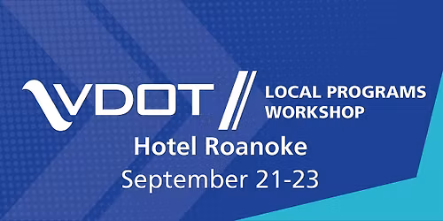 VDOT Local Programs Workshop 2026