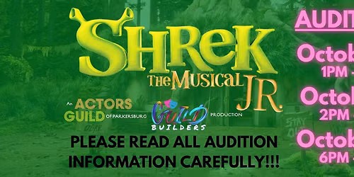 AUDITIONS - Shrek the Musical Jr.