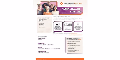 FREE: Adult Mental Health First Aid Training