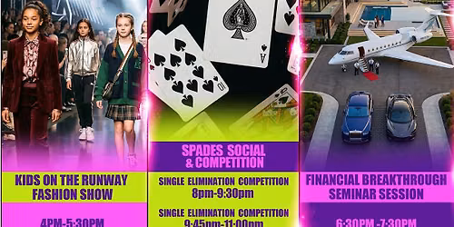 Kids Fashion Show, Financial Breakthrough Session, and Spades Competition