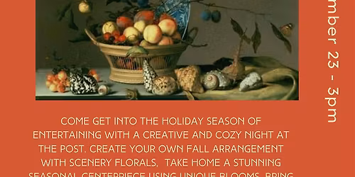 Thanksgiving Centerpiece Workshop