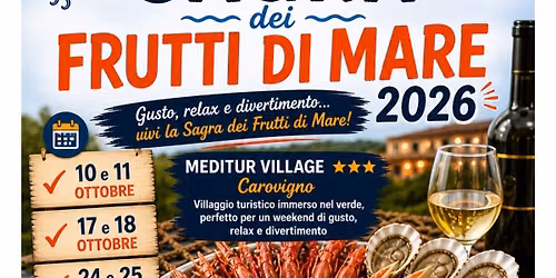  Meditur Carovigno - Festival dei Frutti di mare 10 -11 Ottobre 2026 By BE20