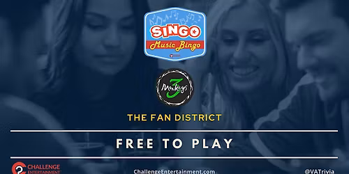 Monthly SINGO Music Bingo Nights at 3 Monkeys - Richmond