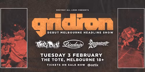 Gridiron (usa) Exclusive Headline Show \u2013 Melbourne 18+