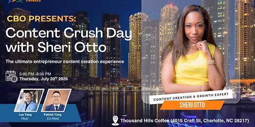 CBO Content Crush Day + Networking