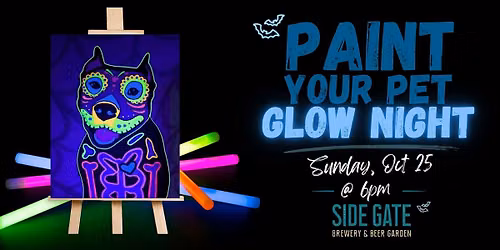 Blacklight Paint Your Pet @ Side Gate (East Bay)