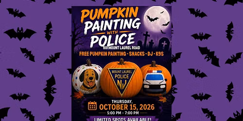 Pumpkin Painting with the Police 2026