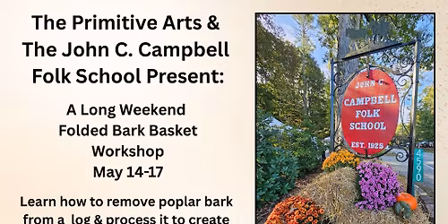 Folded Bark Basket Workshop