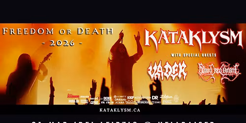 KATAKLYSM \u00b7 VADER \u00b7 BLOOD RED THRONE | Hellraiser Leipzig
