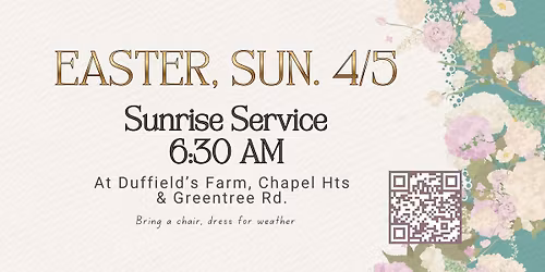 Sunrise Easter Service at Duffield's Farm