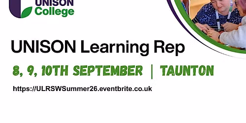 UNISON Learning Representative (In person Learning- TAUNTON)
