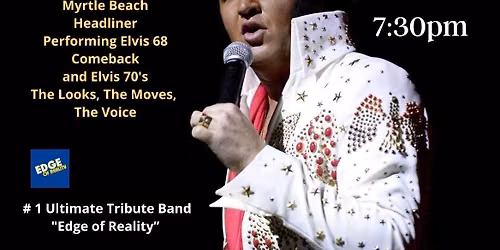 Travis Powell as Elvis at Memorial City Hall Performance Center