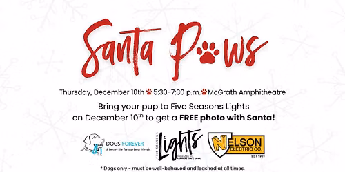 Santa Paws at Five Seasons Lights