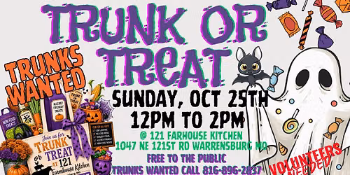 Trunk or Treat @121 Farmhouse Kitchen Market 