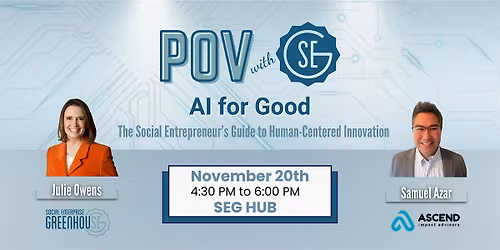 POV With SEG:  AI For Good
