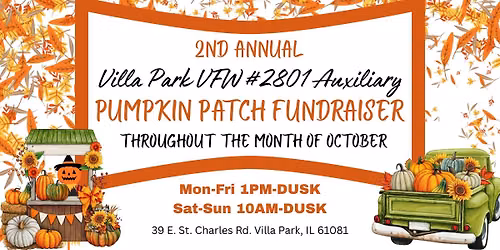 2nd Annual Pumpkin Patch Fundraiser