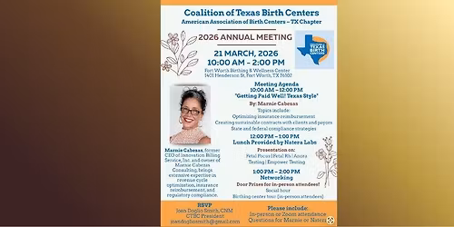 Coalition of Texas Birth Centers 2026 Annual Meeting