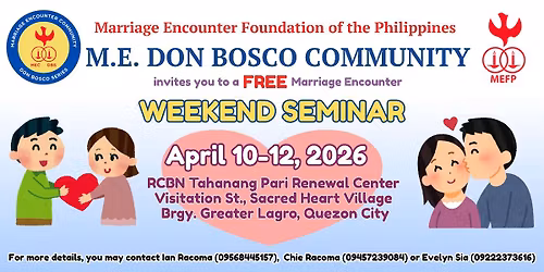 Marriage Encounter Weekend Seminar