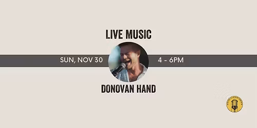Sunday Live Music: Donovan Hand