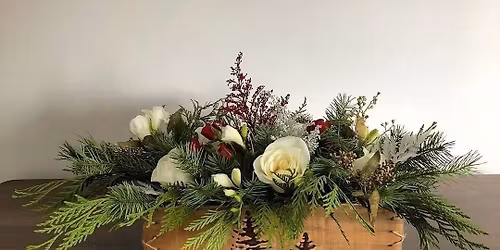 Winter Christmas Box Centerpiece Workshop