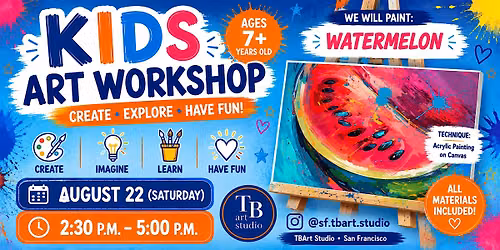 Acrylic Art workshop for kids - Watermelon