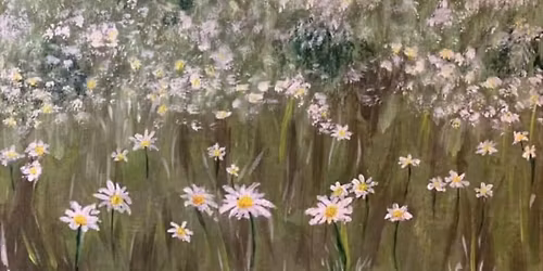 Spring Flower Field Paint & Sip 