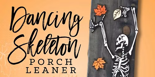 Dancing Skeleton Porch Leaner