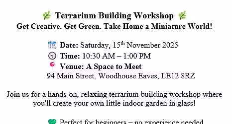 Terrarium making workshop