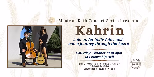 Music at Bath Concert Series - Kahrin