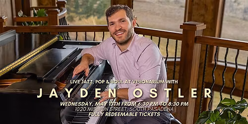 Live Jazz, Pop & Soul at Visionarium with Jayden Ostler
