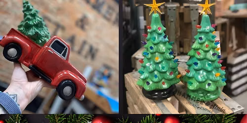 Friday July 17th- Christmas in July! Vintage Holiday Ceramcis Workshop 6pm