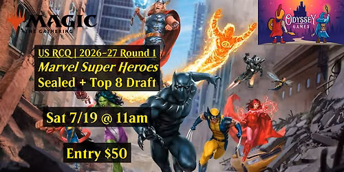 US RCQ | 2026-27 Round 1 - Marvel Super Heroes Sealed + Top 8 Draft
