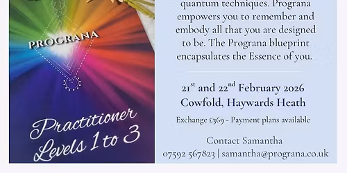 Prograna Levels 1 - 3 