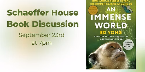 Schaeffer House Book Discussion