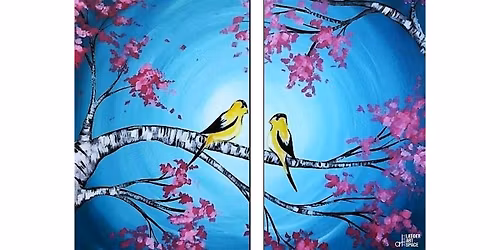 Sip n Paint in Melbourne: Pair-up Painting, Perched in Harmony