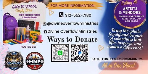 Why Worry When You Can Worship! Back to School Drive