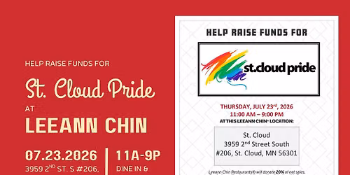 St. Cloud Pride Fundraiser - Leeann Chin