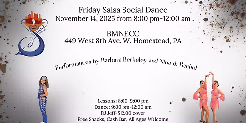 Friday Salsa Social Dance at the BMNECC