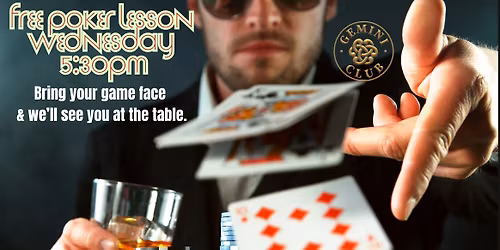 Free Poker Lesson at Gemini Club